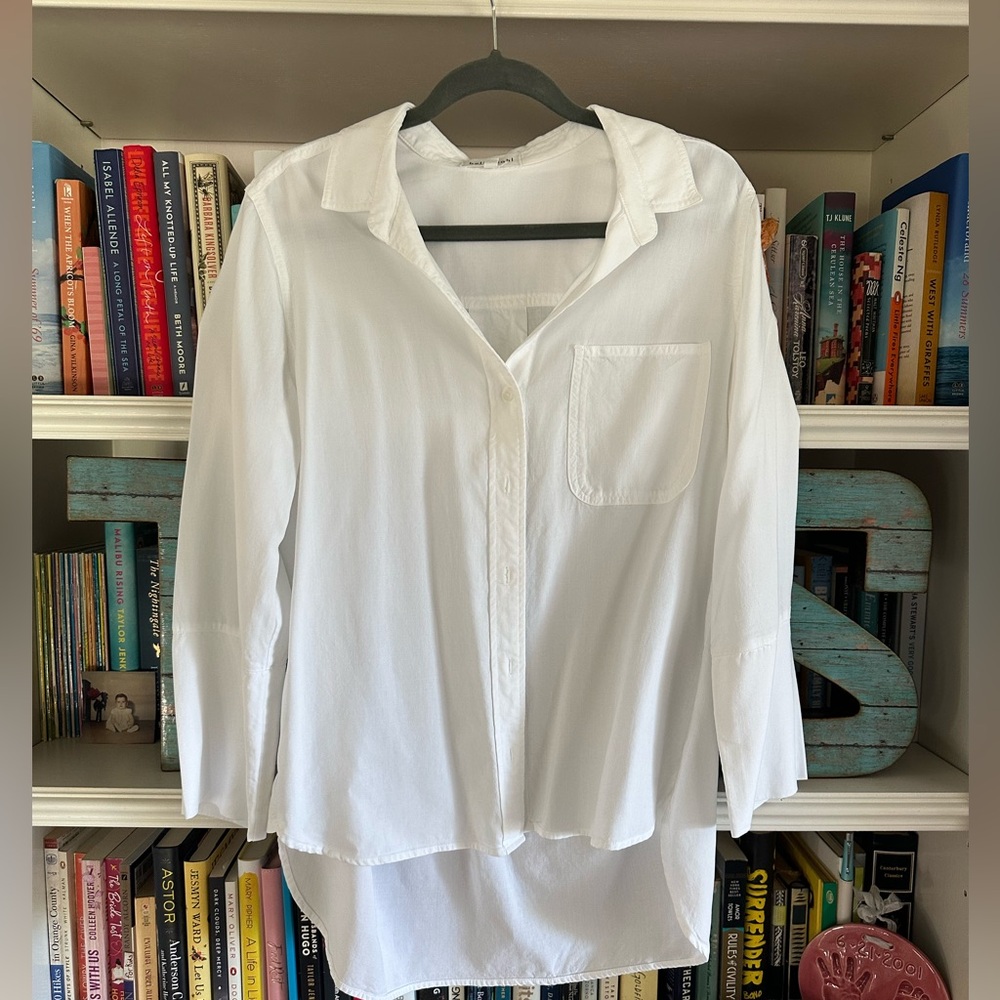 Bella Dahl || white blouse || Sz M